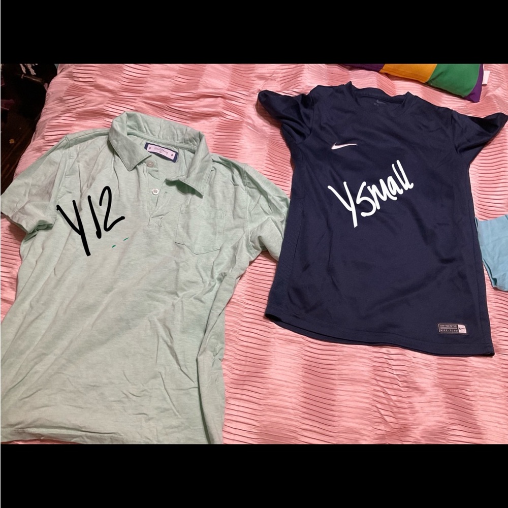 Nike Kids Navy Blue Sports Shirt